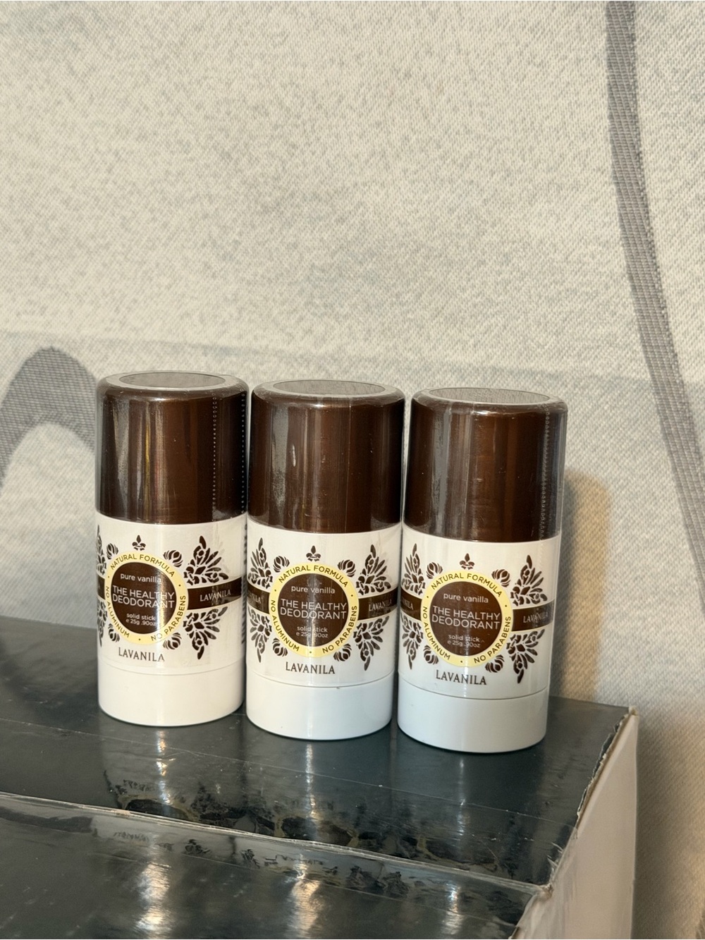LAVANILA The Healthy Deodorant Pure Vanilla 0.9 oz Lot of 3 Sealed